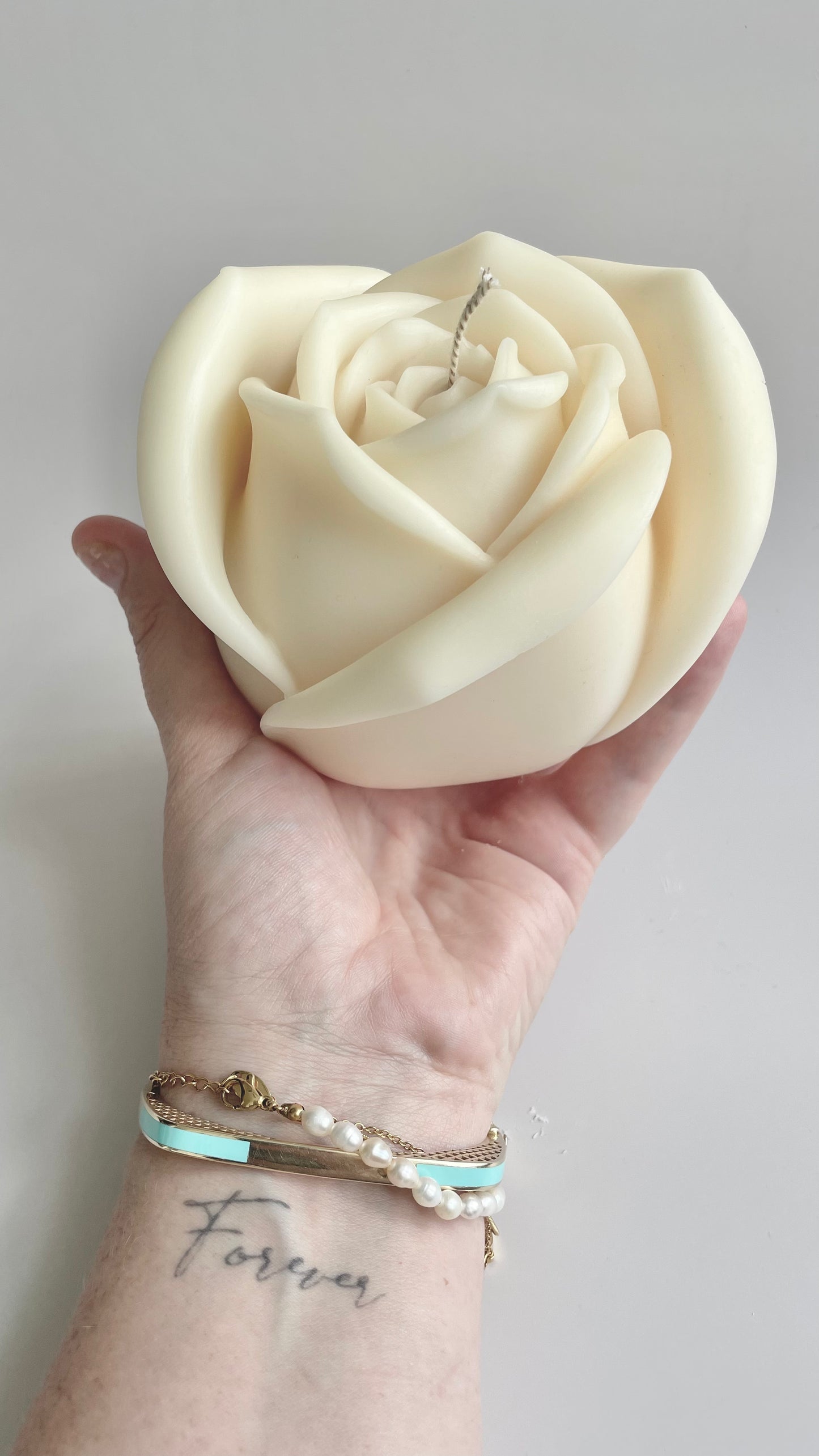 Candle XL rose