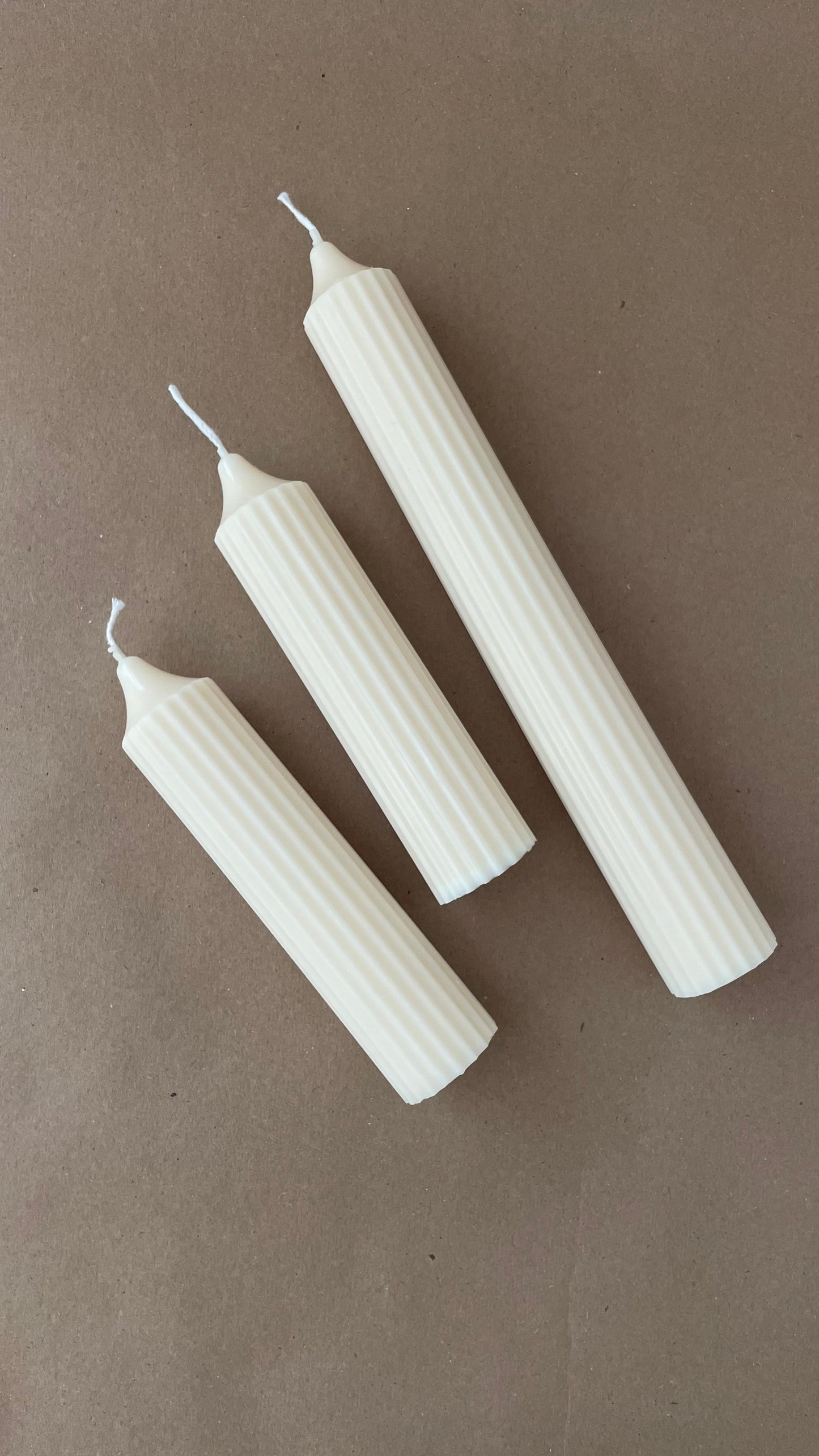 Candles set of 3 pillar №5