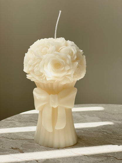 Romantic Candle bouquet of roses