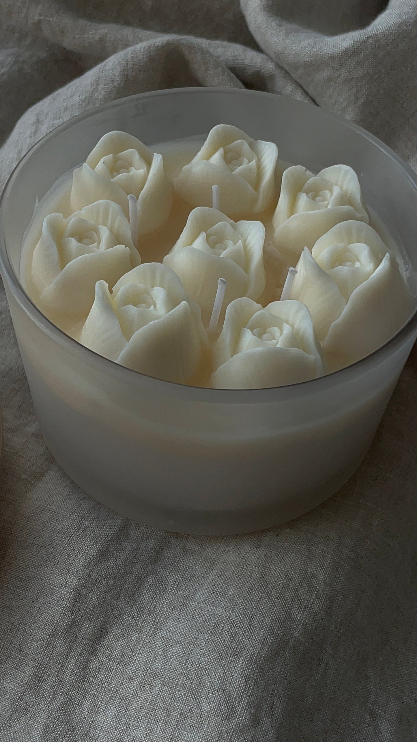 Large Elegant Candle Bowl 8 inch 24 oz