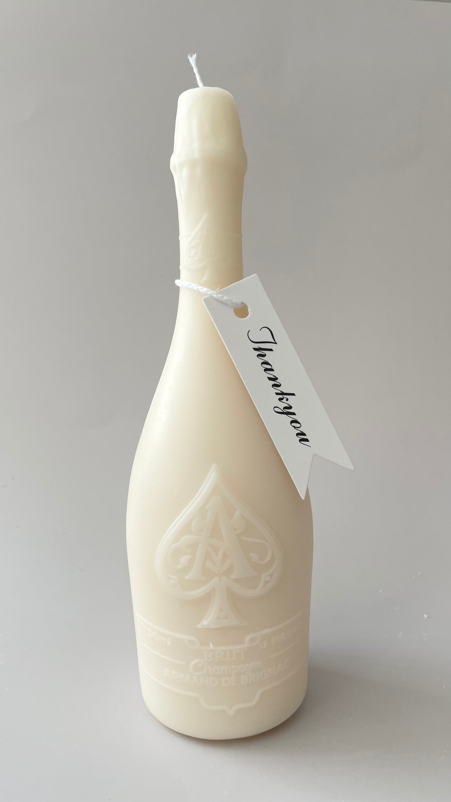 Candle bottle of champagne